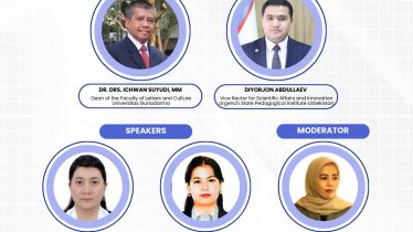 Fakultas Sastra dan Budaya Berpartisipasi dalam Seminar Internasional “Cross Cultural Exchange Indonesia – Uzbekistan: Holidays, Cuisin & Heritage”